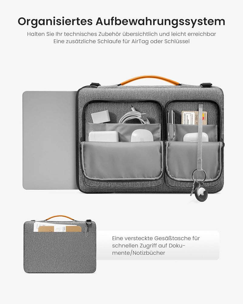 tomtoc 360° Tasche Hülle für 14-Zoll Neu MacBook Pro M3/M2/M1 Pro/Max A2992 A2918 A2779 A2442 2023-2
