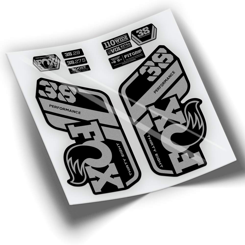 Ref: VP439 Aufkleber, kompatibel mit Fox 38 Gabel, Performance 2021-2025, MTB, Sticker, Aufkleber, A