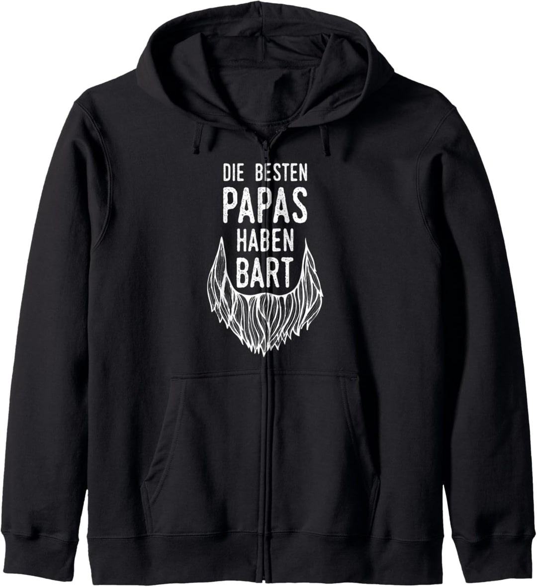 Die besten Papas haben Bart Bärtiger Papa Geschenk Vater Kapuzenjacke