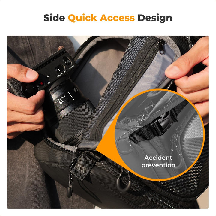 K&amp;F CONCEPT Kamera-Umhängetasche, Wasserdichte Kameratasche, Fotografie tägliche Reise Camera Bag,Ta