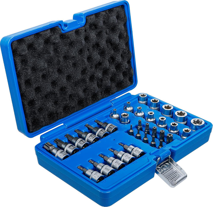 BGS 5021 | Bit- und Steckschlüsseleinsatz-Satz | 34-tlg. | 10 mm (3/8") | T-Profil (für Torx) | CV-S