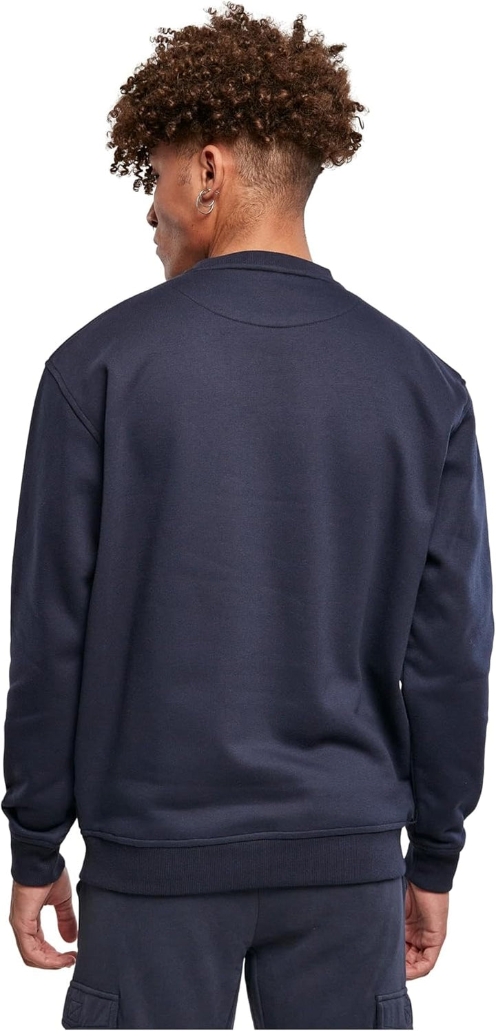 Urban Classics Herren Basic Pullover Crewneck Sweatshirt, verfügbar in 6 Farben, einfarbig, mit Rund