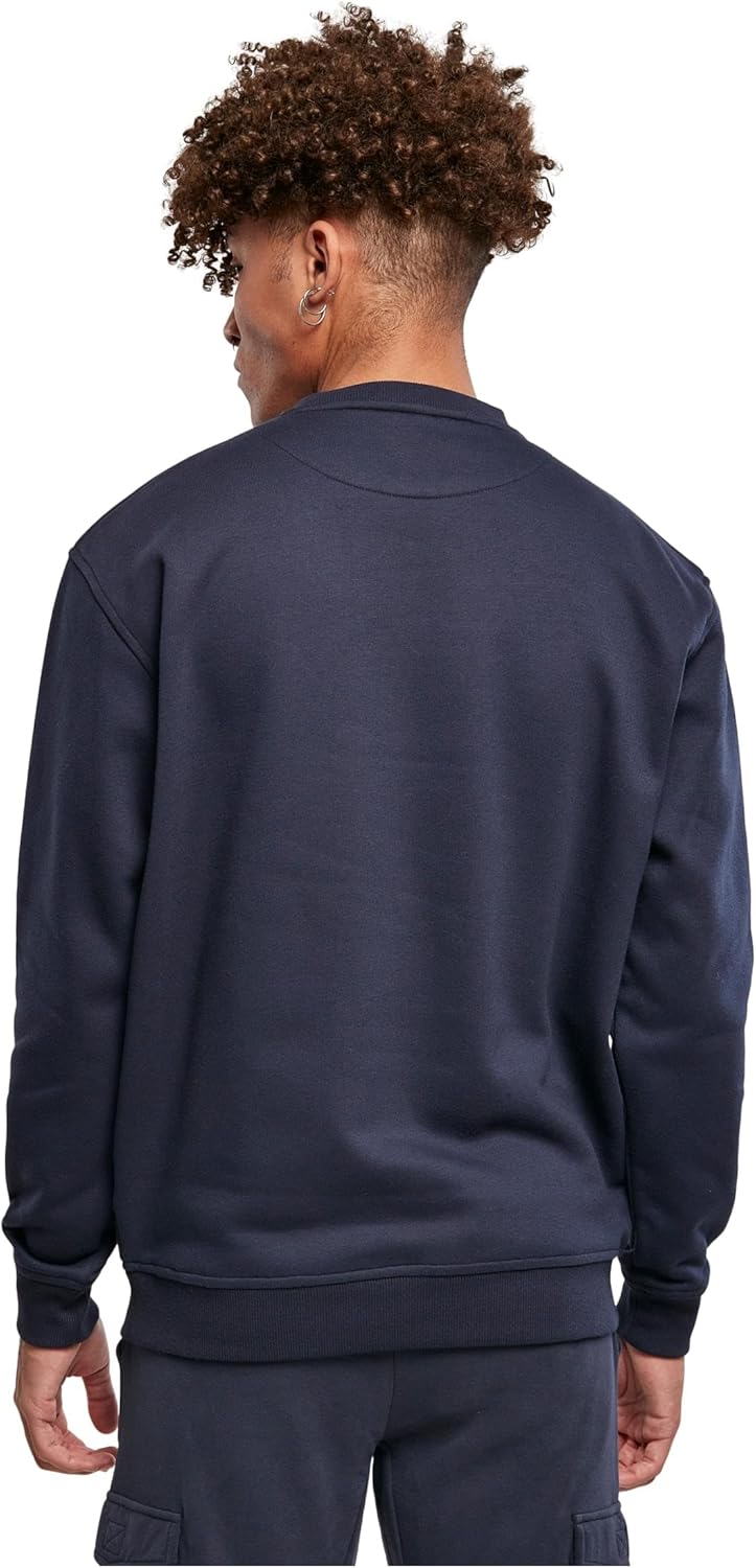 Urban Classics Herren Basic Pullover Crewneck Sweatshirt, verfügbar in 6 Farben, einfarbig, mit Rund