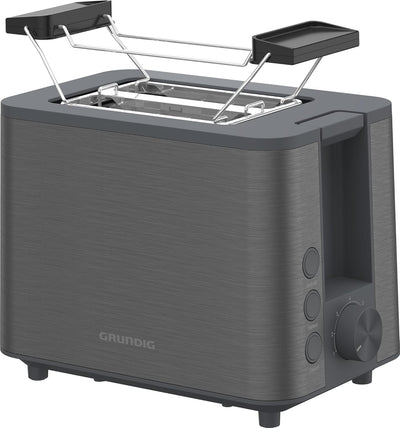 Grundig TA 7340 Toaster, 950 Watt Leistung, Automatische Pop-Up-Funktion & Brotzentrierung, variable