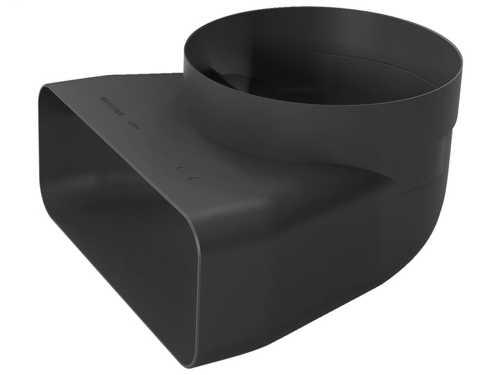 Bosch HEZ9VDSI1 Zubehör für Kochfelder mit Dunstabzug, 90° Adapterrohrstück rund-flach, Ø 15 cm Durc