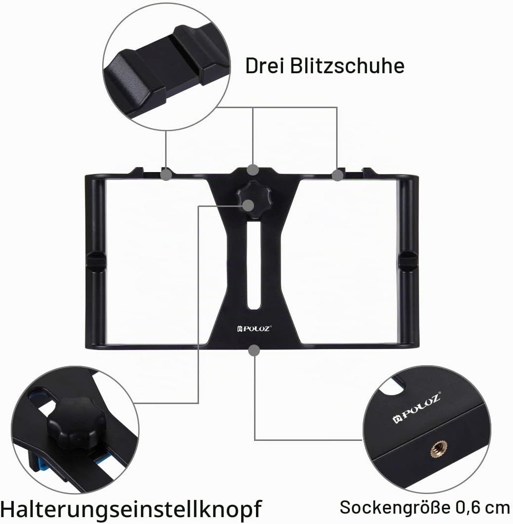 PULUZ Upgrade Fotobox 60x40cm, Fotostudio-Zelt-Set mit dimmbaren 3 Farbtemperaturen 762 LEDs &amp; 4 PVC