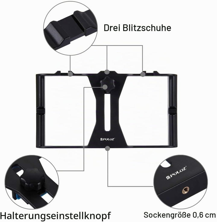 PULUZ Upgrade Fotobox 60x40cm, Fotostudio-Zelt-Set mit dimmbaren 3 Farbtemperaturen 762 LEDs &amp; 4 PVC