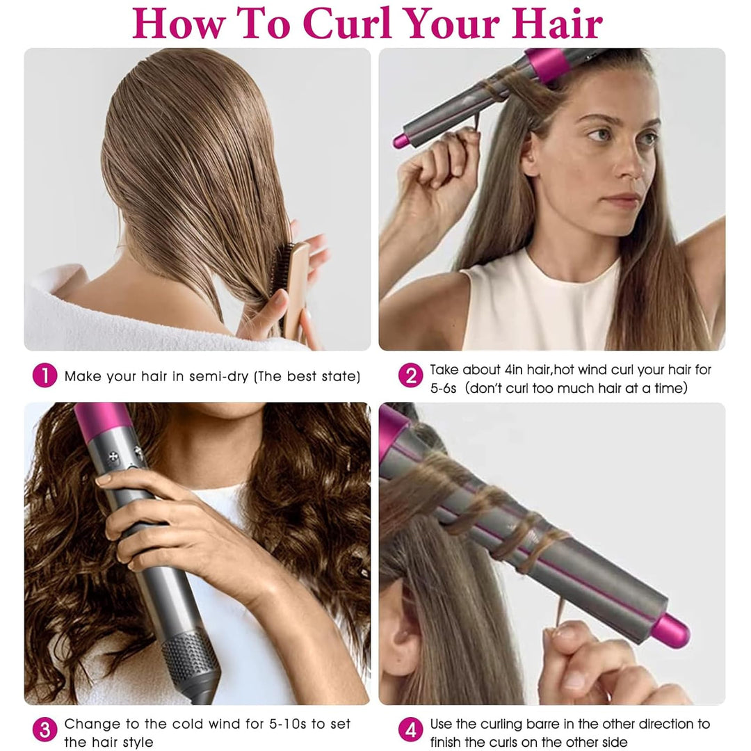 Dxyue 1 Paar 20 mm lange Lockenwickel-Aufsätze für Dyson Airwrap Styler, Lockenfässer Befestigungste