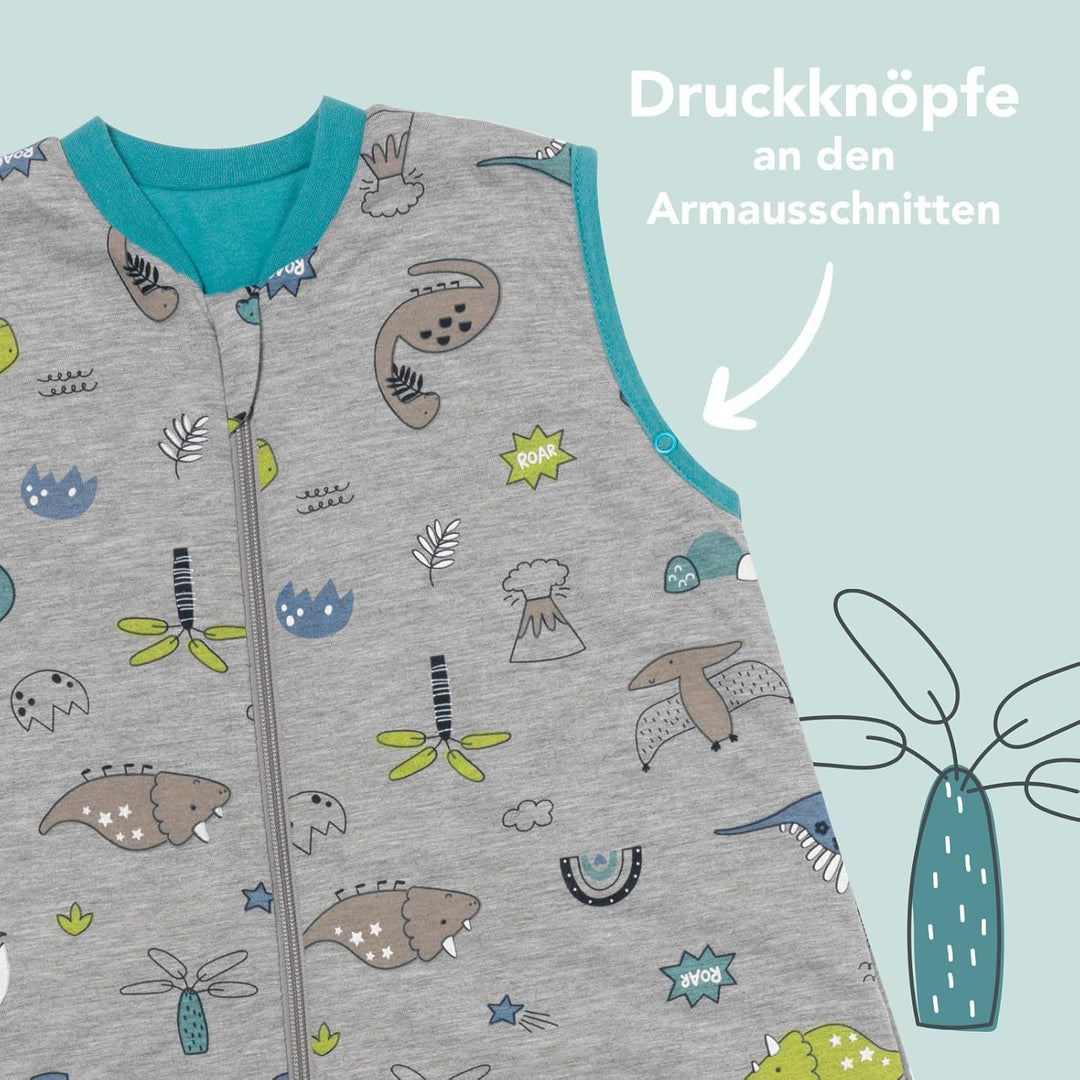 schlummersack Baby Schlafsack mit Füssen Sommer 1 Tog dünn | Schlafsack mit Beinen und verlängerten