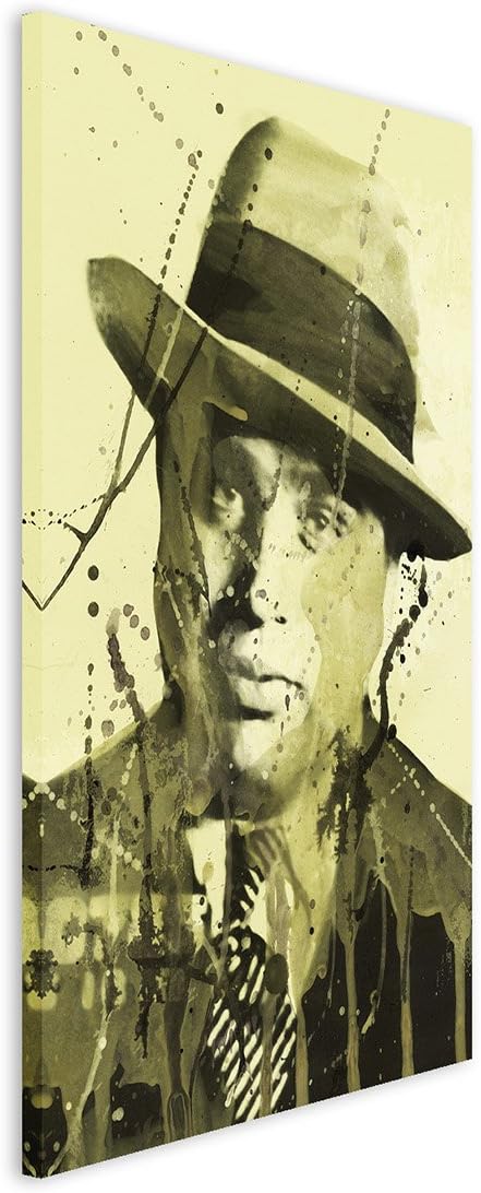 Al_Capone_90x60cm Splash Art Paul Sinus Aquarell, Gemälde, Kunstbild auf Leinwand