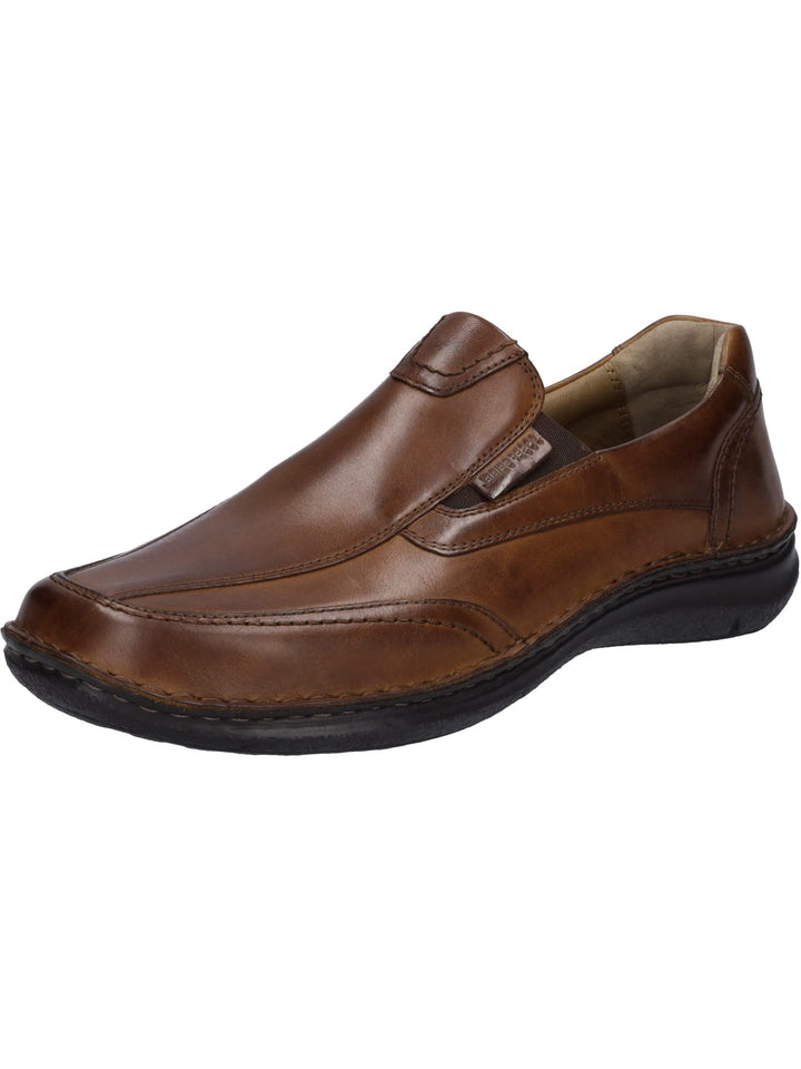 Josef Seibel Herren Slipper Anvers 67,Weite K (Extra weit),Wechselfussbett 42 EU Weit Braun Cognac,
