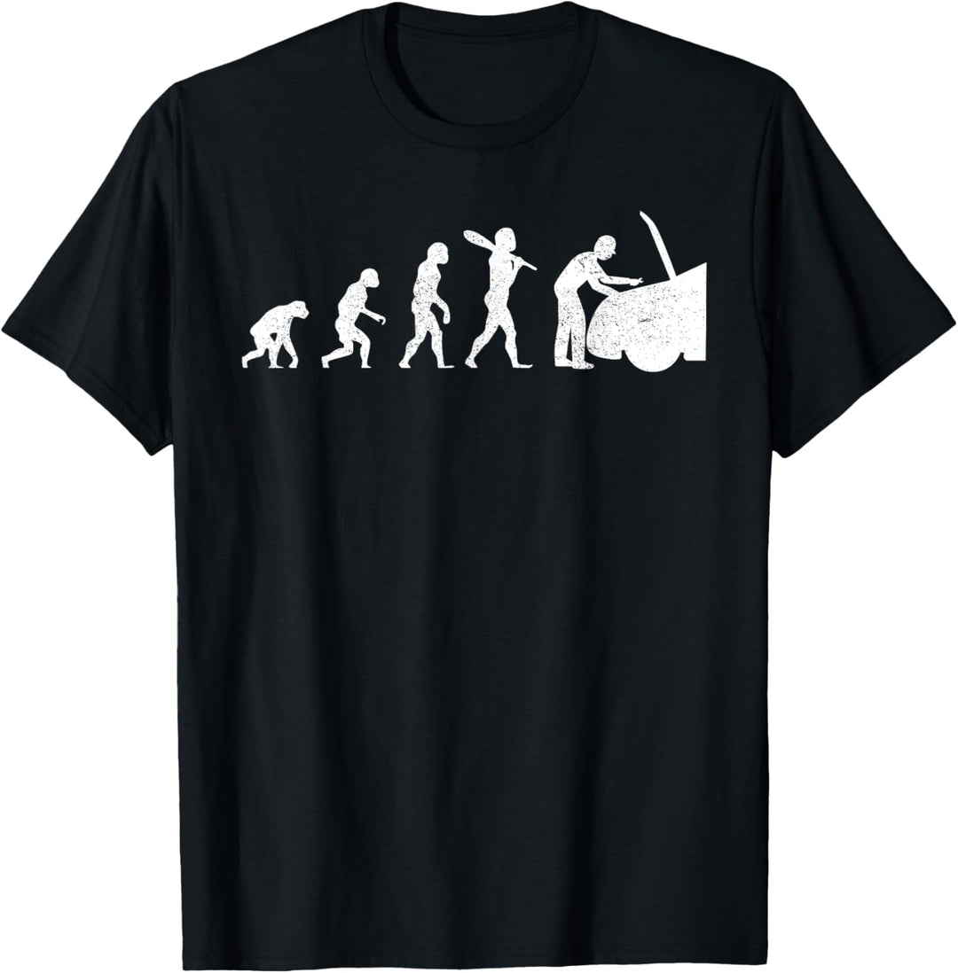 Herren Automechaniker Evolution - Car Fanatic T-Shirt
