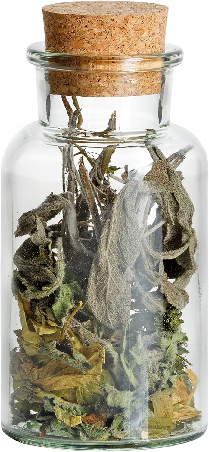 MamboCat 6er Set Gewürzgläser | Füllmenge 300 ml | Wiederverwendbare Glasdose + Korkverschluss | hoc