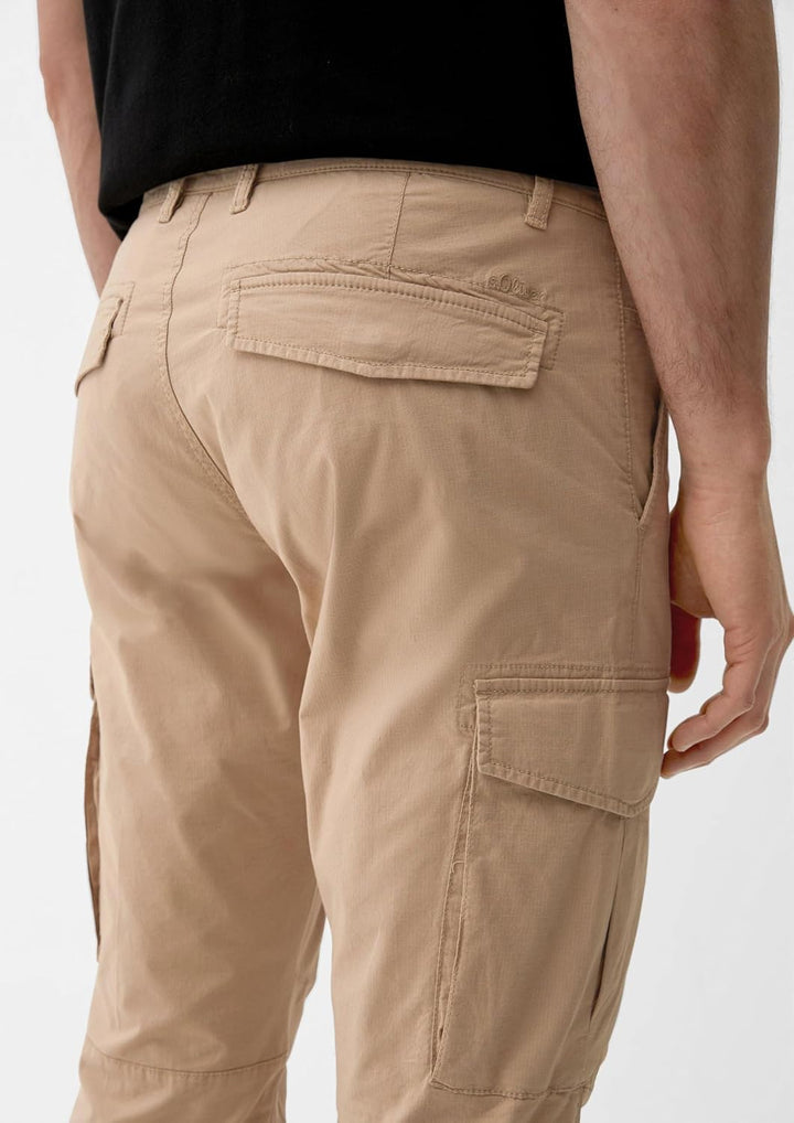 s.Oliver Herren Cargo-Bermuda, Detrot Relaxed Fit, Brown