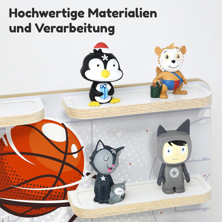 stadtecken Holzregal für Musikbox – Passend für Toniebox &amp; ca. 30 Tonies | Perfekte Aufbewahrung für