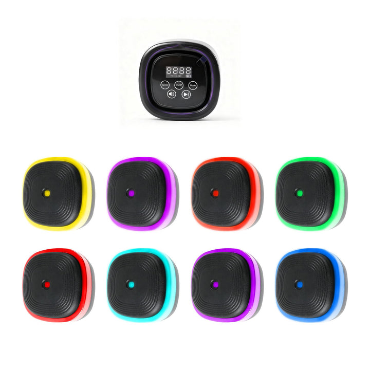 Split-Musik-Boxmaschine, 6 Ziele Smart Reaktionstraining Licht Boxen Musik Fitnessgerät mit 10 Modi
