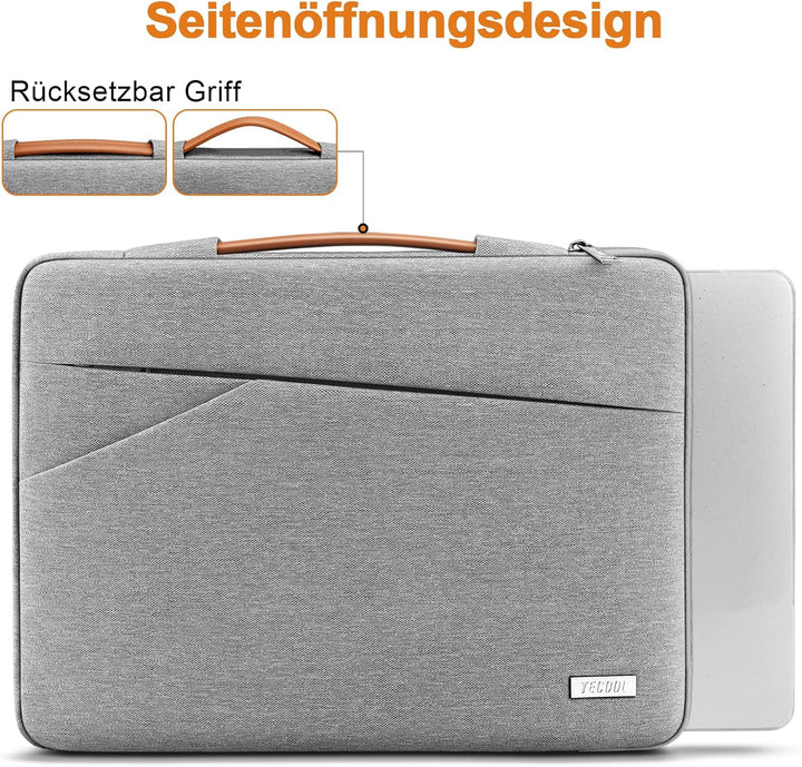 TECOOL 13,3 Zoll Laptop Tasche Hülle für MacBook Air 13 13,6 M4 M3 M2 M1(2025 2024-2010), MacBook Pr
