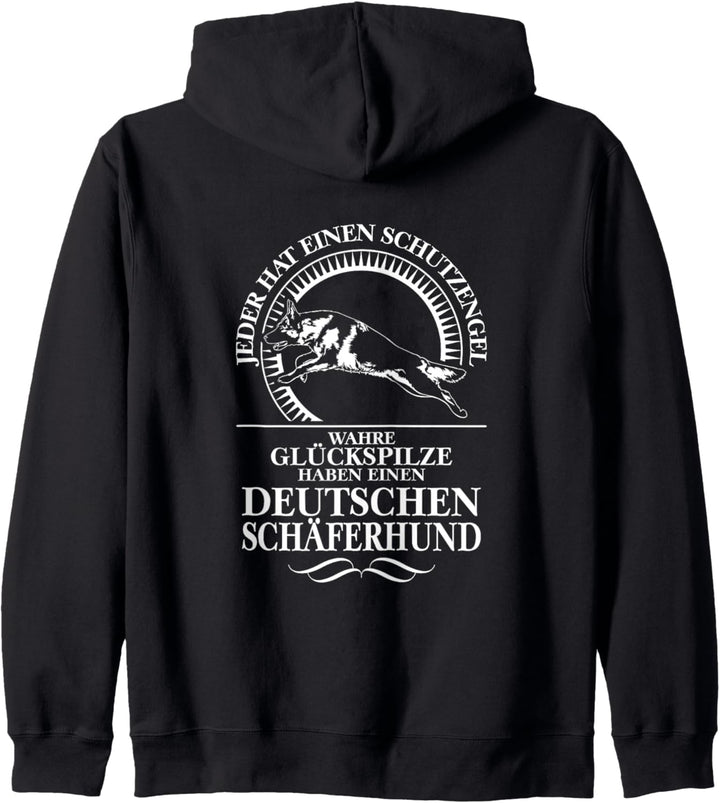 Deutscher Schäferhund Schutzengel Hund Hunde Hundespruch Kapuzenjacke