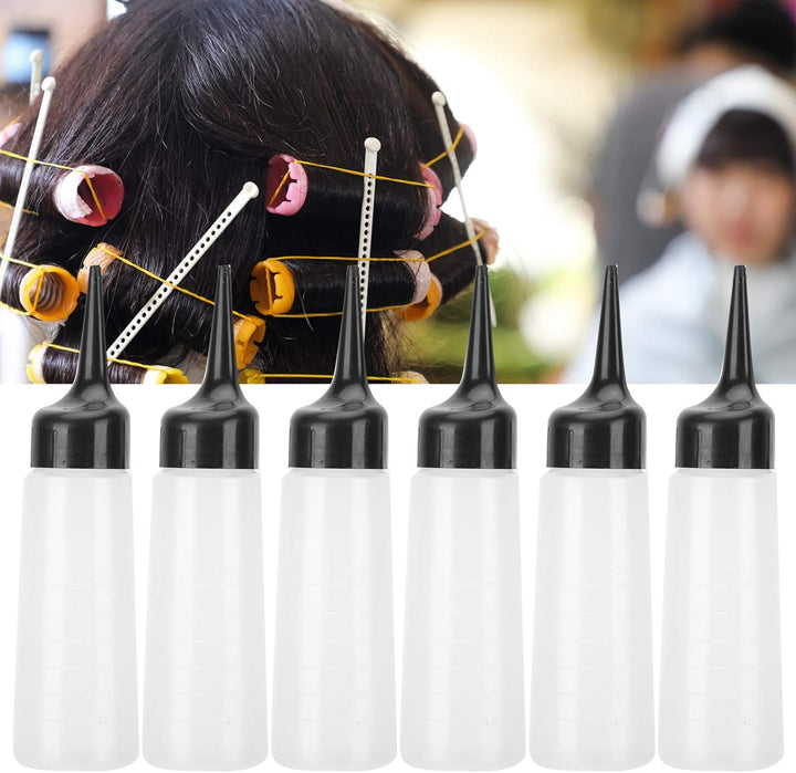 6Pcs Salon Färbung Shampooflasche, Shampooflasche, Friseursalon Shampoo Squeeze Nachfüllflasche, tra