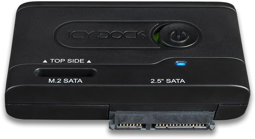 ICY DOCK EZ-Adapter MB031U-1SMB - Externer USB 3.2 Gen1 5Gbit/s Adapter für 2,5 Zoll HDD/SSD oder M.
