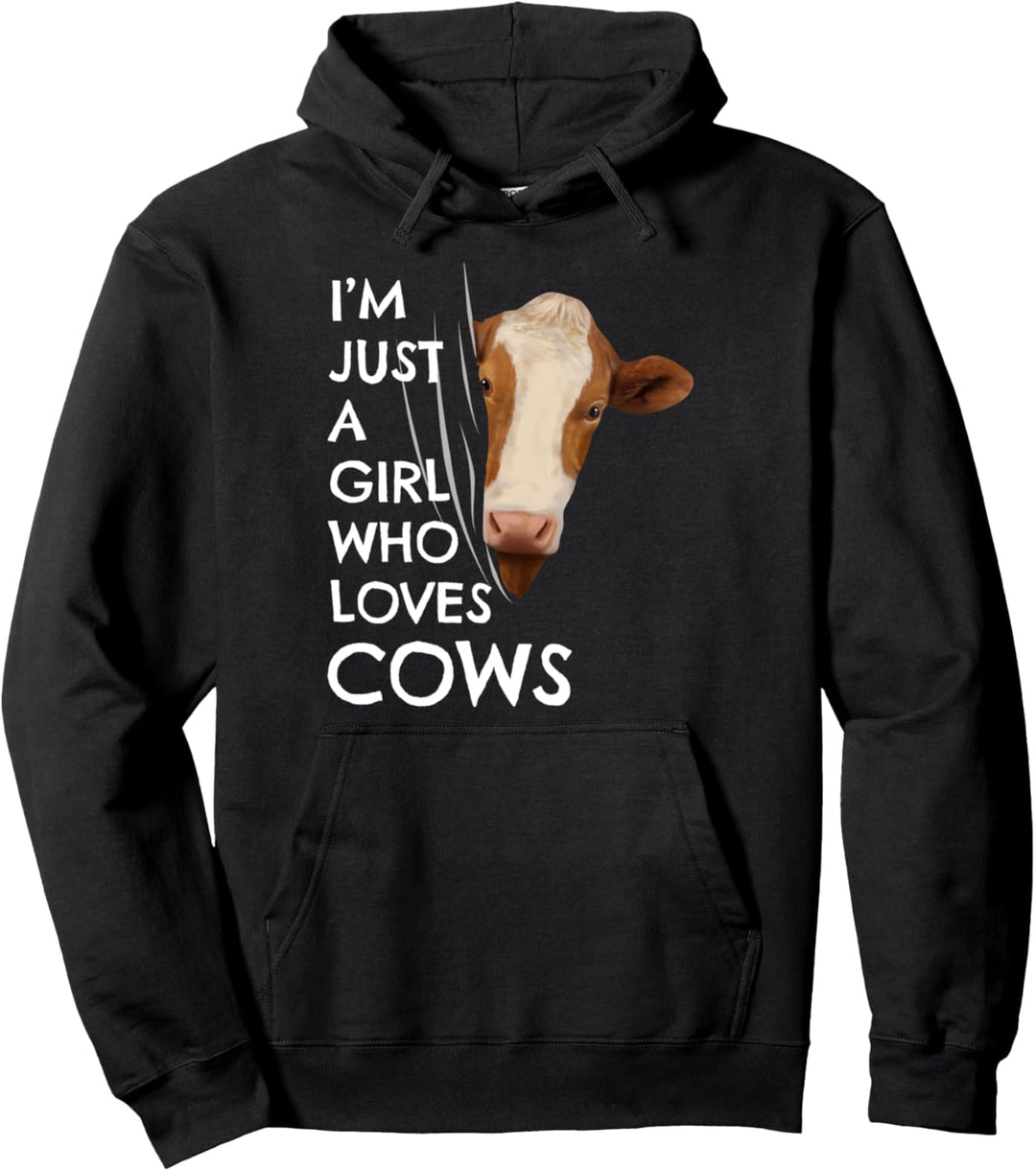 Kuh Outfit Damen Mädchen Bäuerin Landwirtin Geschenk Kuh Pullover Hoodie