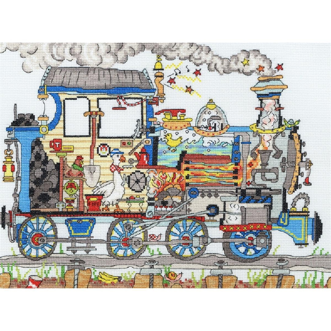 Bothy Threads Kreuzstich-Set Dampflokomotive, 36x26cm, XCT24, Zählmuster
