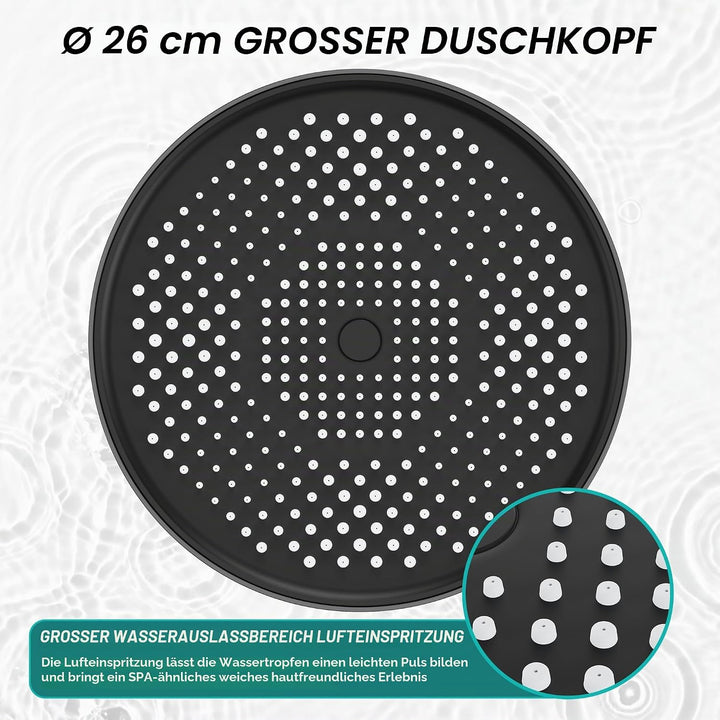 Regenduschkopf, YUANNY 10 Zoll Duschkopf Regendusche Wassersparend Universal-Kopfbrause mit Anti-Kal