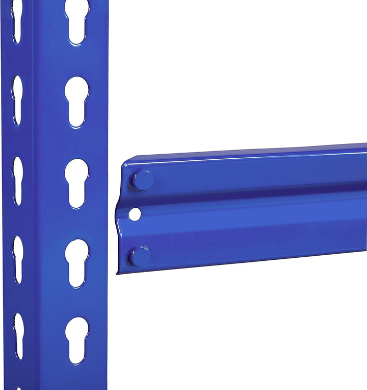 Yaheetech 5 Böden Eckregale, Lagerregale Metall, Schwerlastregale 750 KG belastbar, Kellerregal, Ste