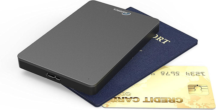Sonnics 500GB Dunkelgrau Externe tragbare Festplatte USB 3.0 super schnelle Übertragungsgeschwindigk