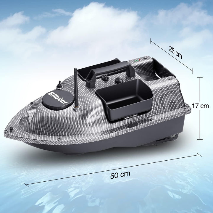 Bilbear GPS Köderboot Futterboot mit Echolot und GPS Köderlieferboot Karpfenfischen Angelköderboot,F
