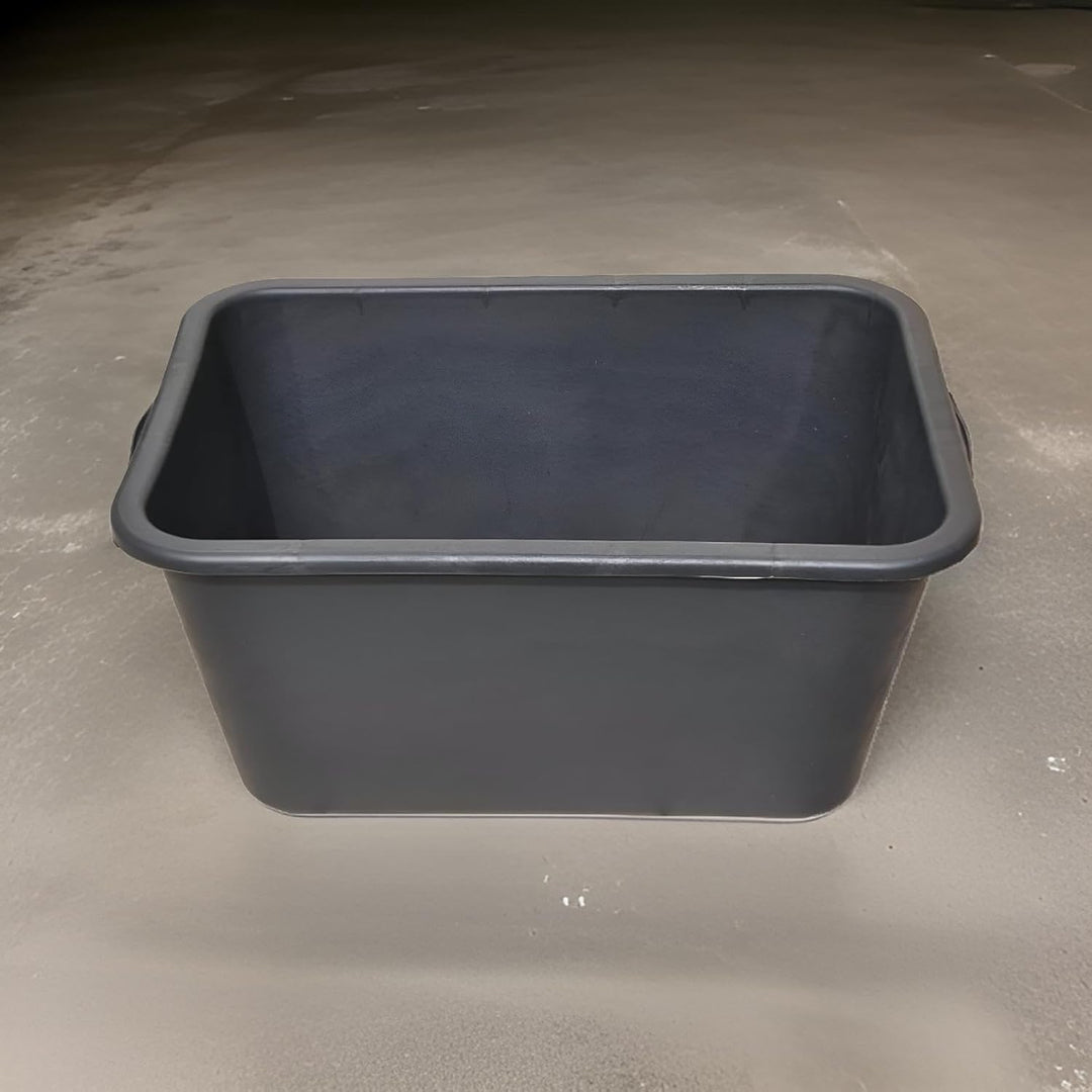 BURI 10x Mörtelkasten 90 Liter Profiqualität 77,5x55x32cm schwarz Mörtelkübel Maurerkübel Wanne Eime