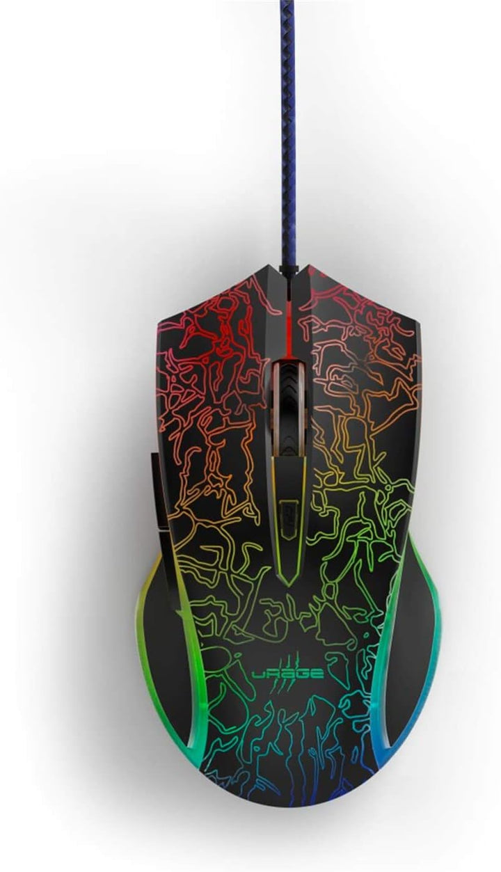 uRage Gaming-Maus “Reaper 220 Illuminated”, schwarz, Anti-Rutsch-Beschichtung, Omron Click Switches,