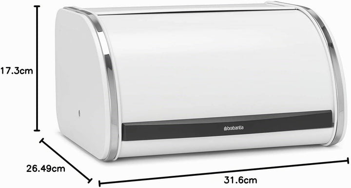 Brabantia Roll-Top-Brotkasten, weiss, mittel, 306044 M Weiss, M Weiss