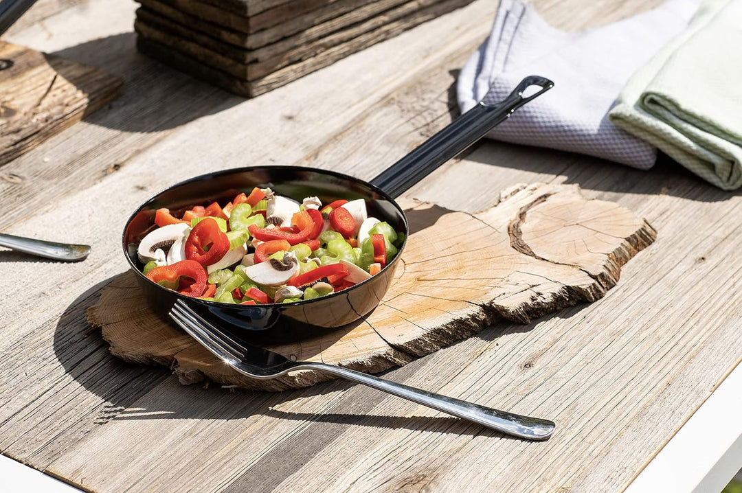 Riess, 0042-022, Gourmetpfanne 24, CLASSIC - SCHWARZEMAILLE, Durchmesser 24 cm, Höhe 5.6 cm, Inhalt