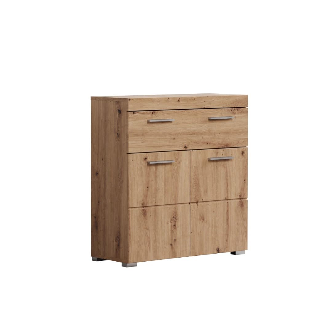 trendteam smart living - Kommode breit - Bad - Amanda - Aufbaumass (BxHxT) 73 x 79 x 31 cm - Farbe A