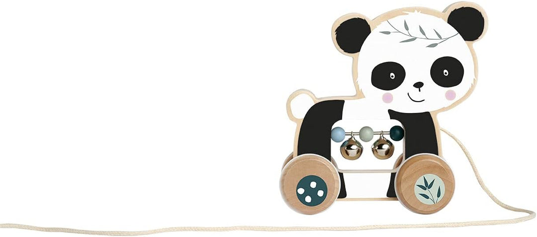 Eichhorn - Panda Linie - Steckbox, Steckspielzeug inkl. 8 verschiedenen Steckbausteinen & - Nachzieh