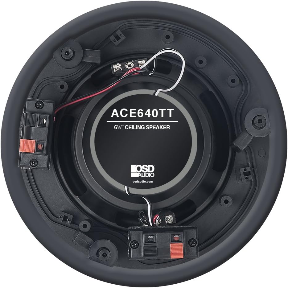 OSD ACE640TT Deckenlautsprecher, 16,5 cm (6,5 Zoll), DVC-Doppelkuppel-Hochtöner 6.5" Trimless ACE640