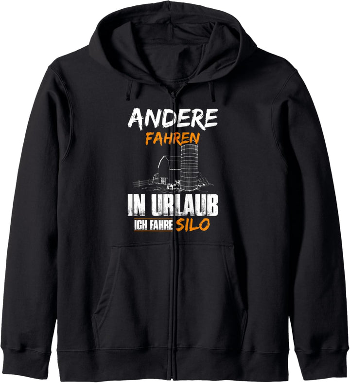 andere fahren in den urlaub ich fahre silo Kapuzenjacke