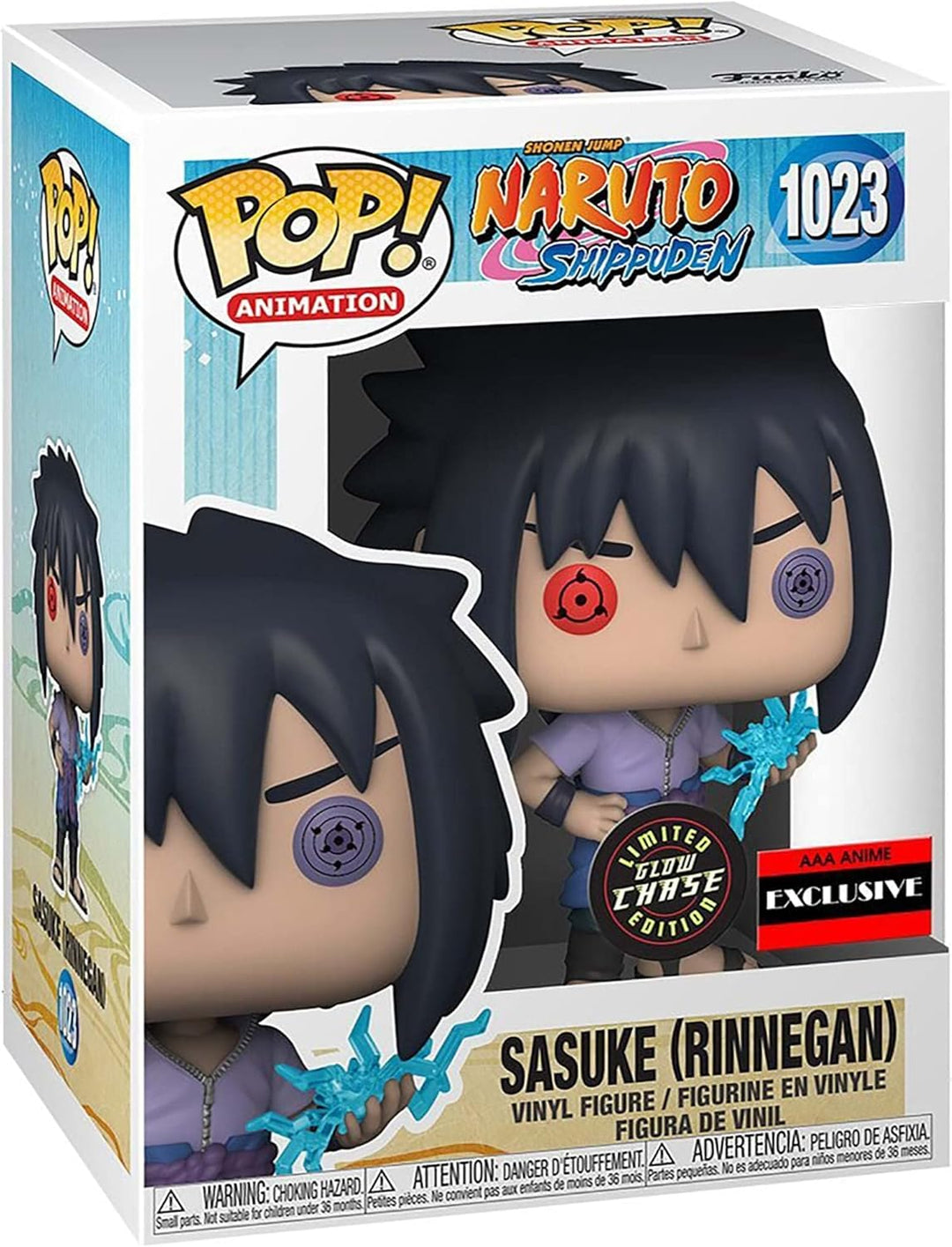 Funko Naruto Shippuden Sasuke Uchiha (Rinnegan) Pop Figure (AAA Anime Exclusive)