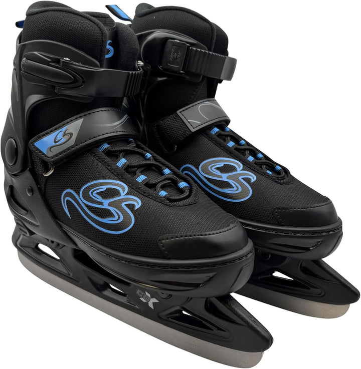 Cox Swain verstellbare Schlittschuhe Crystal, Eislaufschuhe für Kinder, Jugendliche und Erwachsene b