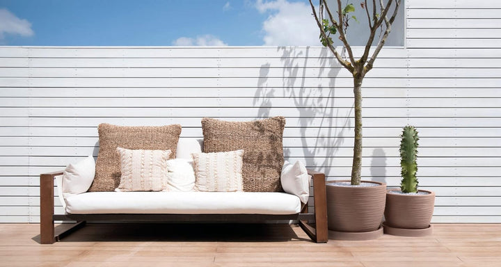 Tecnokit NICOLI HERA Elegance Harz Vase für Innen und Aussen Ø 30, 40, 50, 60 cm elegante und geripp