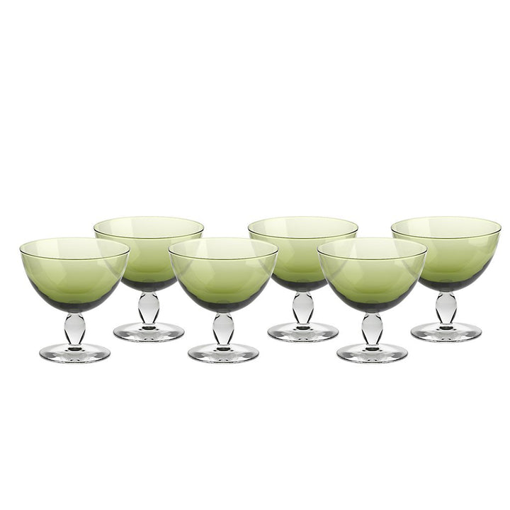 Eiscremeglas Dessertschale Eisbecher Mezzo 6er-Set Colori Vero 330ml grün