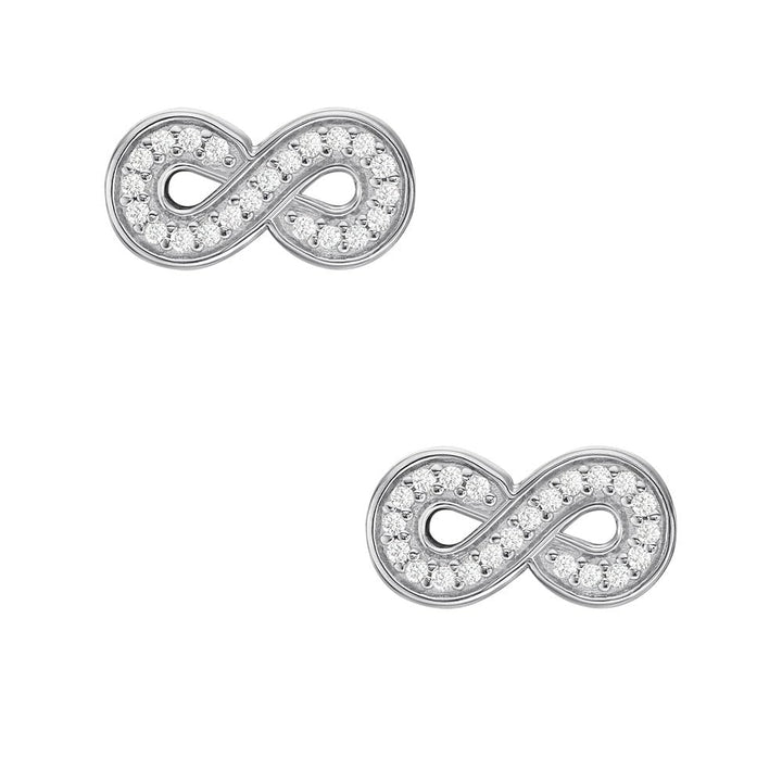 Fossil Damen Edelstahl oder Semi-Edelstein mit Lock Back Verschluss Ohrringe Gebürstetes Silber, Geb