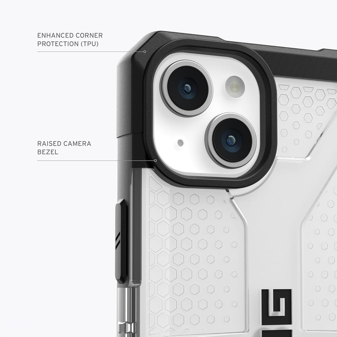 URBAN ARMOR GEAR Plasma Hülle kompatibel mit Apple iPhone 15 Plus [Wireless Charging kompatibles Cov