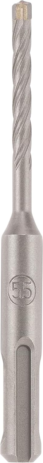 kwb HB4X SDS Plus Hammerbohrer, 110 mm, Ø 5,5 mm (Hartmetall-Platte, Vier Schneiden, Zentrierspitze,