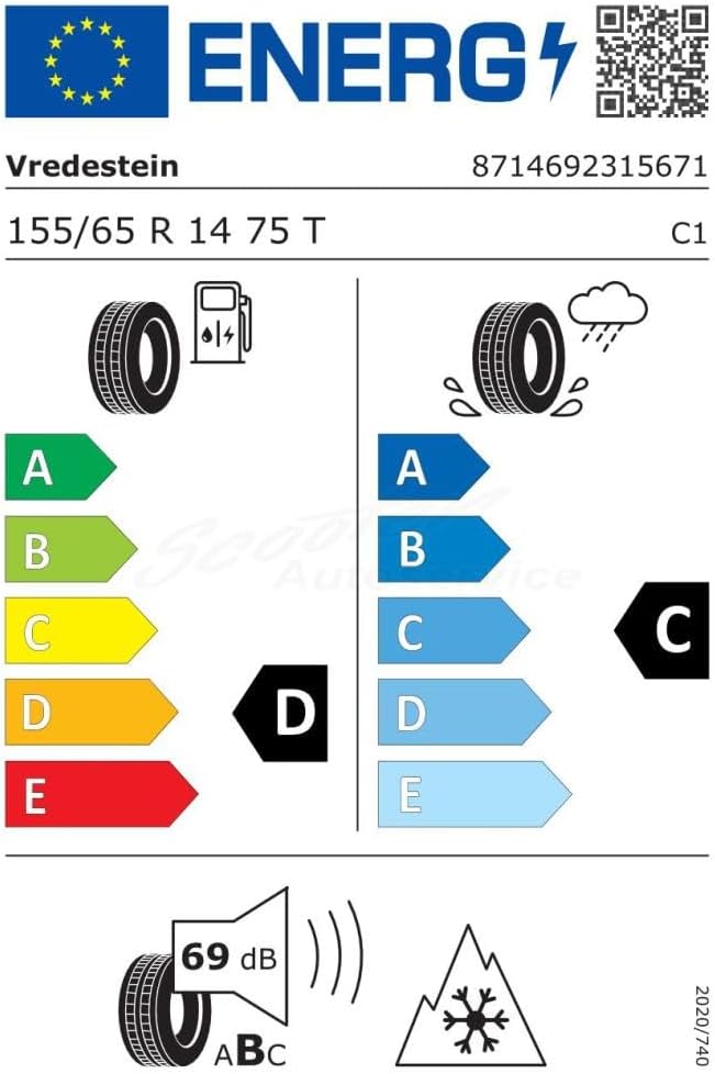 Vredestein Quatrac 5 M+S - 155/65R14 75T - Ganzjahresreifen