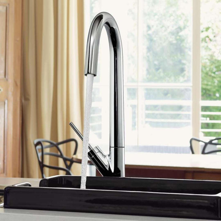 AXOR Einhebel-Küchenarmatur (mit Schwenkauslauf) Chrom ohne Ausziehbrause Chrom, ohne Ausziehbrause