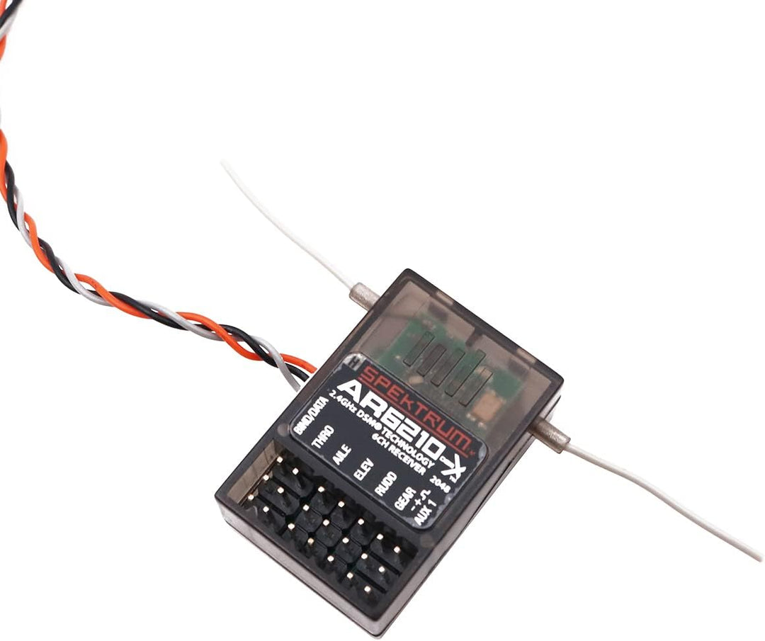 Rc Receiver AR6210 Empfänger 2,4 GHz 3CH DSM2 Spektrum mit Satellitenerweiterung, kompatibel mit JR