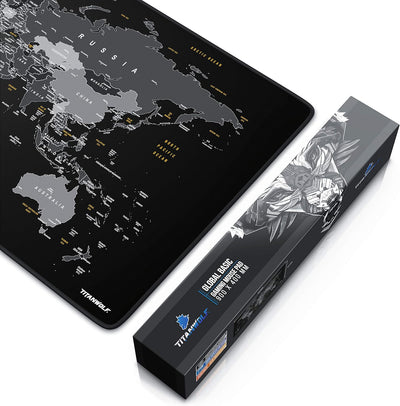 CSL-Computer TITANWOLF - XXL Mauspad Gaming Titanwolf 900x400 mm - Mousepad XXL Gaming Gross - Tisch