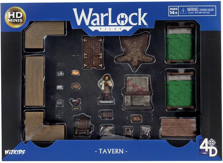 WizKids LLC, Warlock Tiles: Accessory-Tavern, Accessory, Ages 14+ WarLock Fliesen: Zubehör - Taverne